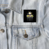 Chanukka-Lichter Button (Beispiel)