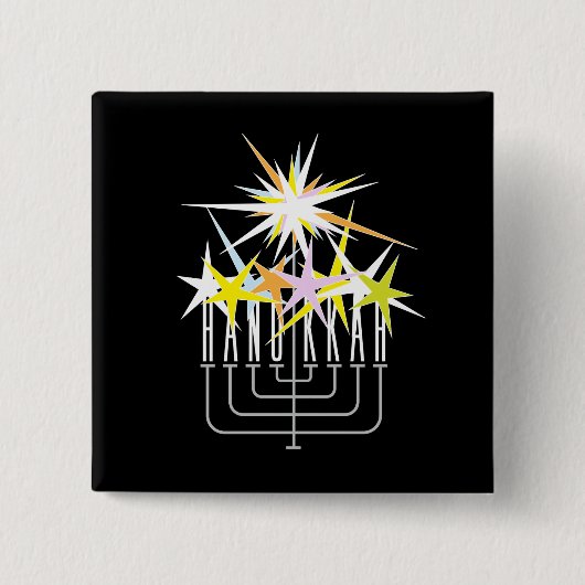 Chanukka-Lichter Button (Vorderseite)