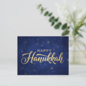 Chanukka-Lichter Postkarte (Stehend Vorderseite)