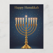 Chanukka-Lichter-Postkarte Postkarte (Vorderseite)