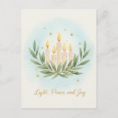 Chanukka-Lichter-Postkarte Postkarte (Vorderseite)