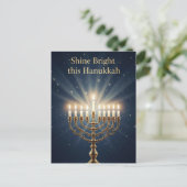 Chanukka-Lichter-Postkarte Postkarte (Stehend Vorderseite)