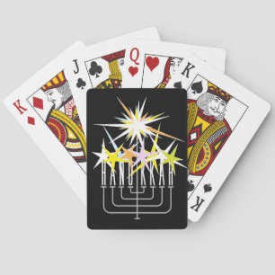 Chanukka-Lichter Spielkarten
