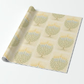 Chanukka-Menora-Geschenkpapier Geschenkpapier (Ungerollt)
