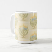 Chanukka-Menora-Tasse Kaffeetasse (Vorderseite Links)