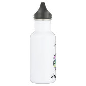 Chanukka Menorah Edelstahlflasche (Links)