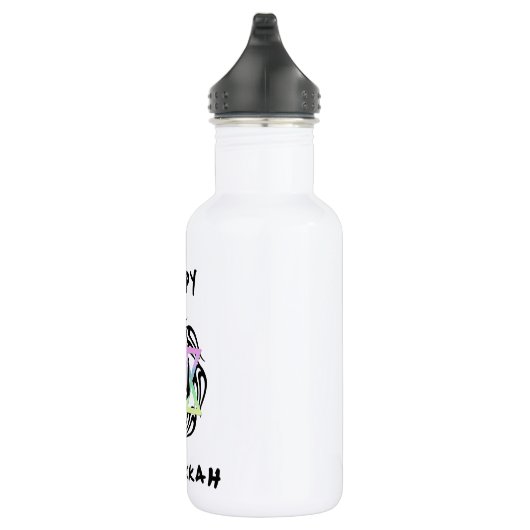 Chanukka Menorah Edelstahlflasche (Rechts)