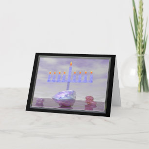 Chanukka Menorah Feiertagskarte