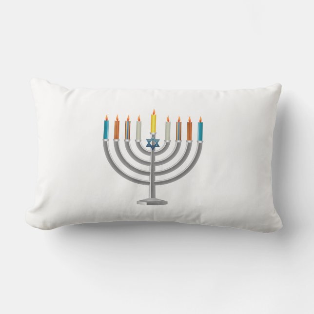 Chanukka menorah lendenkissen (Vorderseite)
