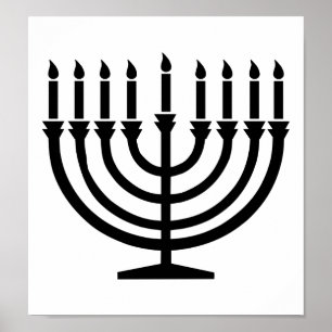 Chanukka Menorah Poster