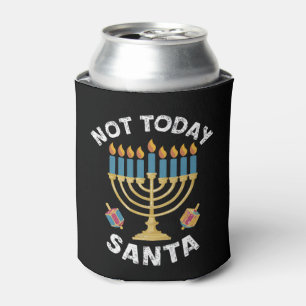 Chanukka Nicht Heute Weihnachtsmann Jüdisch Chanuk Dosenkühler