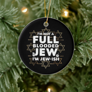 Chanukka Nicht Vollblutjude Jüdisch Chanukka Keramik Ornament