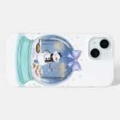 Chanukka-Schneekugel Case-Mate iPhone Hülle (Rückseite (Horizontal))