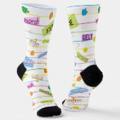 Chanukka-Socken "Party Time" Socken (Gewinkelt)