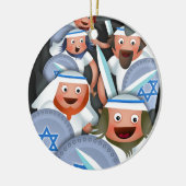 Chanukka und das Maccabees Keramik Ornament (Links)