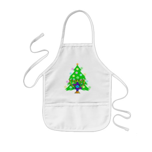 Chanukka und Weihnachten Kinderschürze (Vorne)