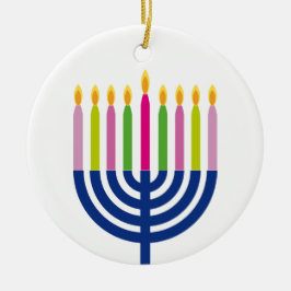 Chanukka-Verzierung | menorah | Keramikornament