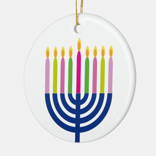 Chanukka-Verzierung | menorah | Keramikornament (Links)