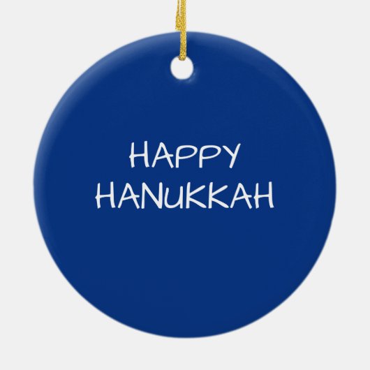 Chanukka-Verzierung | menorah | Keramikornament (Hinten)