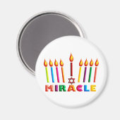 Chanukka-Wunder Magnet (Vorderseite/Rückseite)