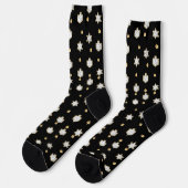 Chanukka-Zeit Socken (Linkes Detail)
