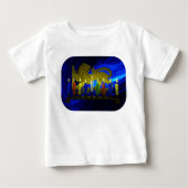 Chanukkah Brass Lion Menorah Baby T-shirt (Vorderseite)