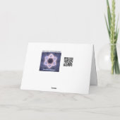 Chanukkah Brass Lion Menorah Feiertagskarte (Rückseite)