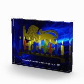Chanukkah Brass Lion Menorah Fotoblock (Rechts)