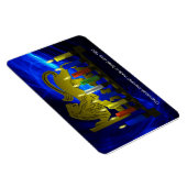 Chanukkah Brass Lion Menorah Magnet (Rechte Seite)