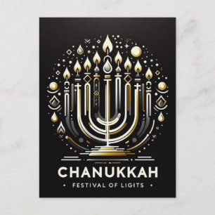 Chanukkah Festival of Lights Postkarte