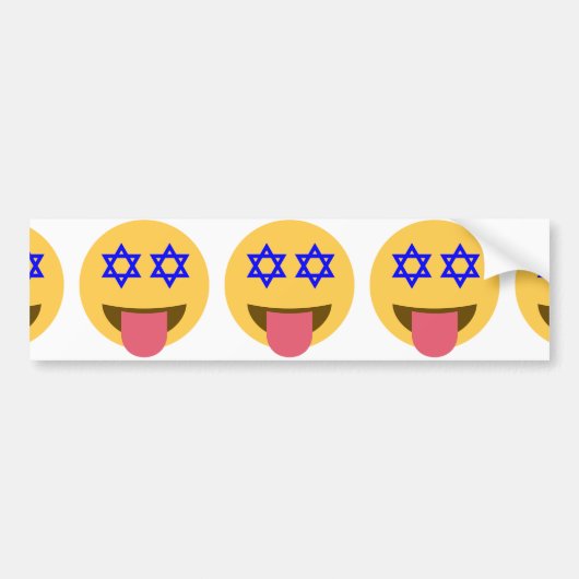 chanukkah hanukkka emoji autoaufkleber (Vorne)
