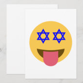 chanukkah hanukkka emoji feiertagskarte (Vorne/Hinten)