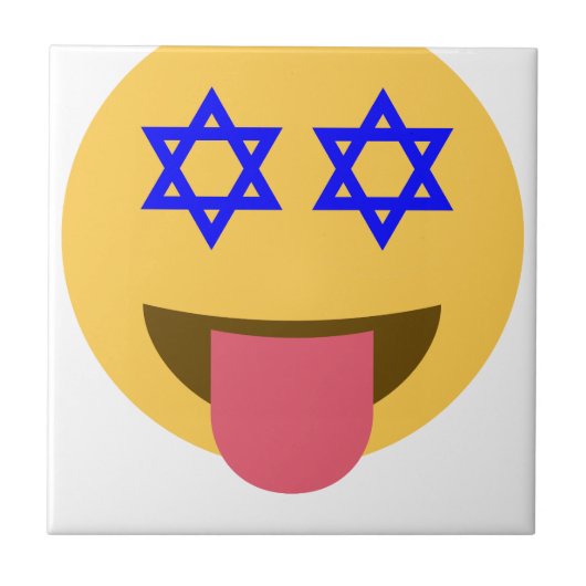 chanukkah hanukkka emoji fliese (Vorderseite)