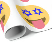 chanukkah hanukkka emoji geschenkpapier (Rolleneckpunkt)