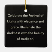 Chanukkah Keramik Ornament (Rückseite)