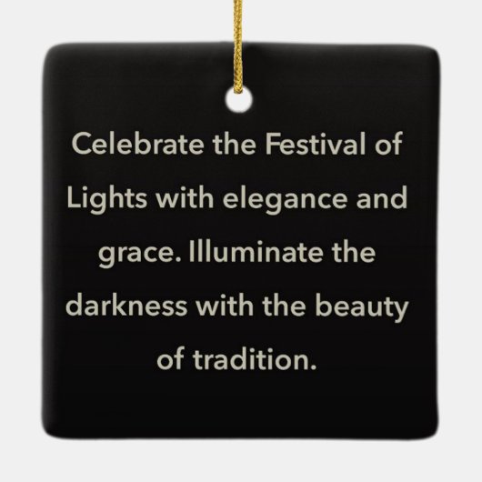 Chanukkah Keramik Ornament (Rückseite)