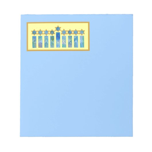 Chanukkah Notepad Notizblock (Vorderseite)
