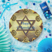 Chanukkah Paper Teller, 9" Rundpapierplatte Pappteller (Party)