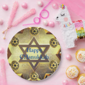 Chanukkah Paper Teller, 9" Rundpapierplatte Pappteller (Party)