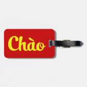 Chào/hallo ~ Vietnam/Vietnamese/Tiếng Việt Gepäckanhänger (Rückseite horizontal)