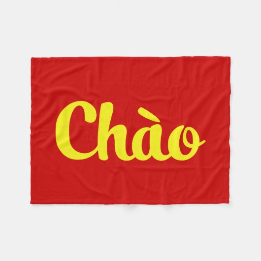 Chào / Hello ~ Vietnam / Vietnamese / Tiet ng Vivi Fleecedecke (Vorderseite (Horizontal))