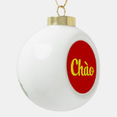 Chào / Hello ~ Vietnam / Vietnamese / Tiet ng Vivi Keramik Kugel-Ornament (Links)