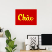 Chào / Hello ~ Vietnam / Vietnamese / Tiet ng Vivi Poster (Heimbüro)