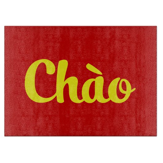 Chào / Hello ~ Vietnam / Vietnamese / Tiet ng Vivi Schneidebrett (Vorderseite)