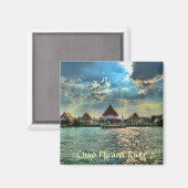 Chao-Phraya-Fluss Magnet (Vorderseite/Rückseite)
