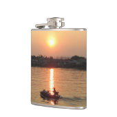 Chao Phraya Fluss Sunset ... Ayutthaya, Thailand Flachmann (Links)