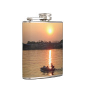 Chao Phraya Fluss Sunset ... Ayutthaya, Thailand Flachmann (Rechts)