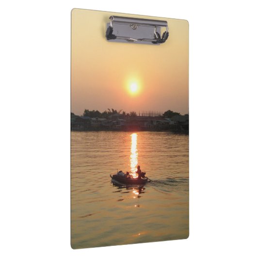 Chao Phraya Fluss Sunset ... Ayutthaya, Thailand Klemmbrett (Rechts)