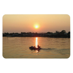 Chao Phraya Fluss Sunset ... Ayutthaya, Thailand Magnet