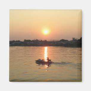 Chao Phraya Fluss Sunset ... Ayutthaya, Thailand Magnet